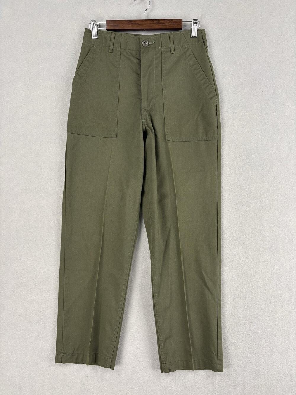 Vintage OG-507 Pants Mens 30x28 Green Utility Workwear Clifford Industries 80s